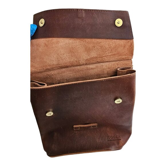 Kasandy Backpack Brown Leather Western Cowgirl Elephant Ethical Fair Trade - Picture 13 of 15